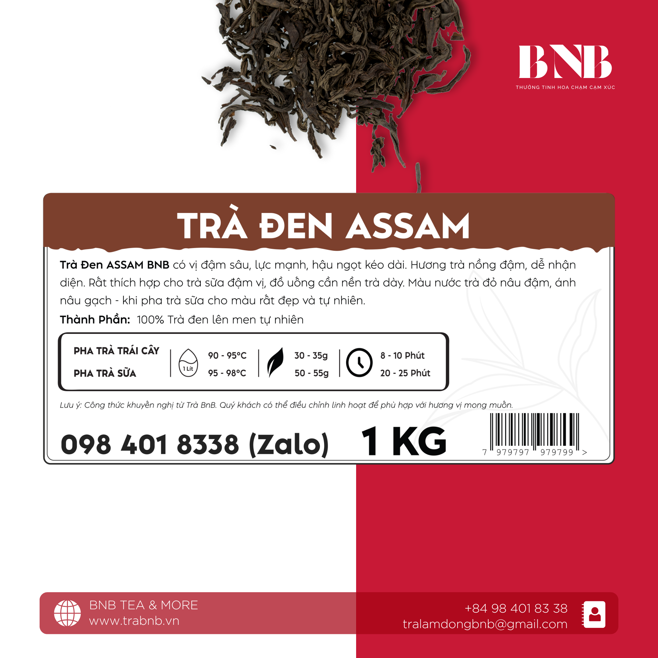 Trà Đen ASSAM BNB - 1 KG
